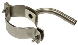 MS Angled Nozzle 16mm For 76mm Tube Clamp