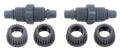 Teat Sprayer Straight Connector Pack of 2 & 4 Nuts Fullwood (D704268)