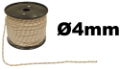 MS Rope Dia 4mm Red Fleck (per m)