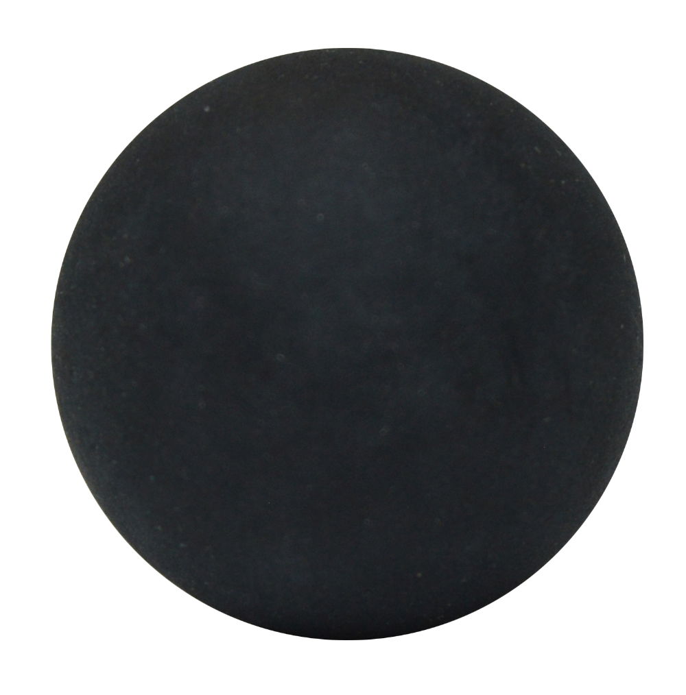 MS Ball Black Solid Rubber 1" Dia  +/- 0.004